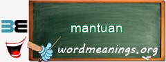 WordMeaning blackboard for mantuan